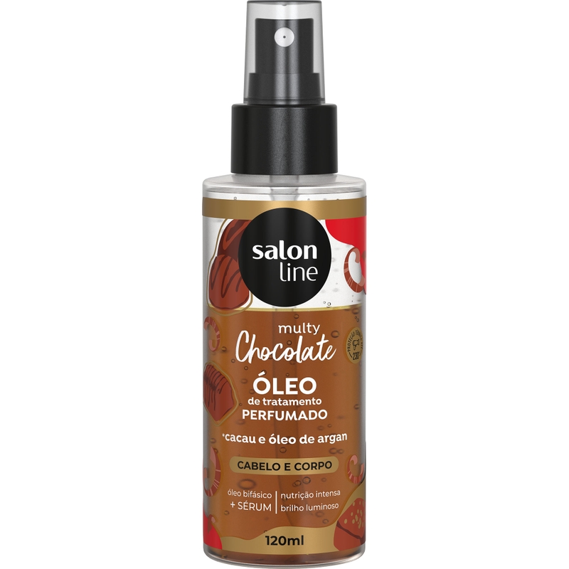 OLEO SALON LINE CACHOS DOS SONHOS MULTY CHOCOLATE 120ML