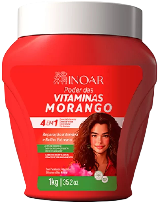 CREME DE TRATAMENTO INOAR MORANGO 1KG