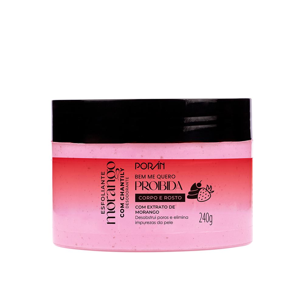 ESFOLIANTE CORPO E ROSTO PORAN MORANGO 240G