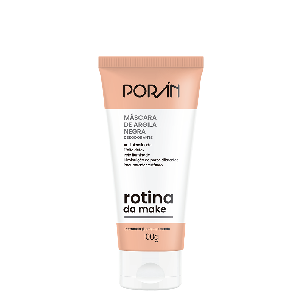MASCARA FACIAL PORAN ARGILA NEGRA 100G