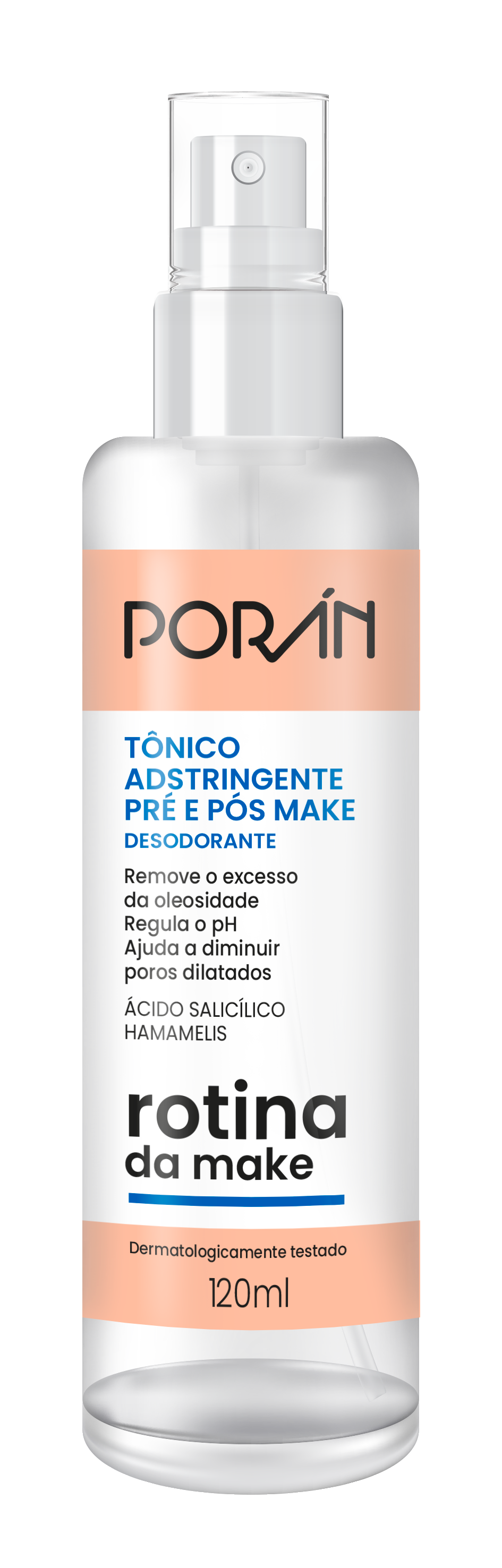 TONICO ADSTRINGENTE PORAN PRE E POS MAKE 120ML
