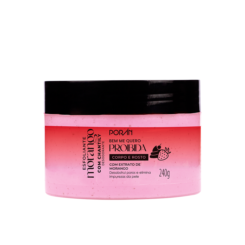 ESFOLIANTE PORAN MORANGO COM CHANTILY 240G