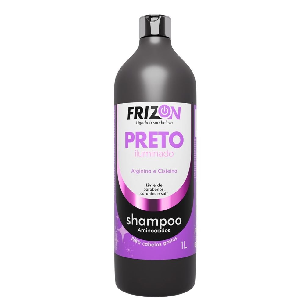 Shampoo Frizon Preto Iluminado 1L