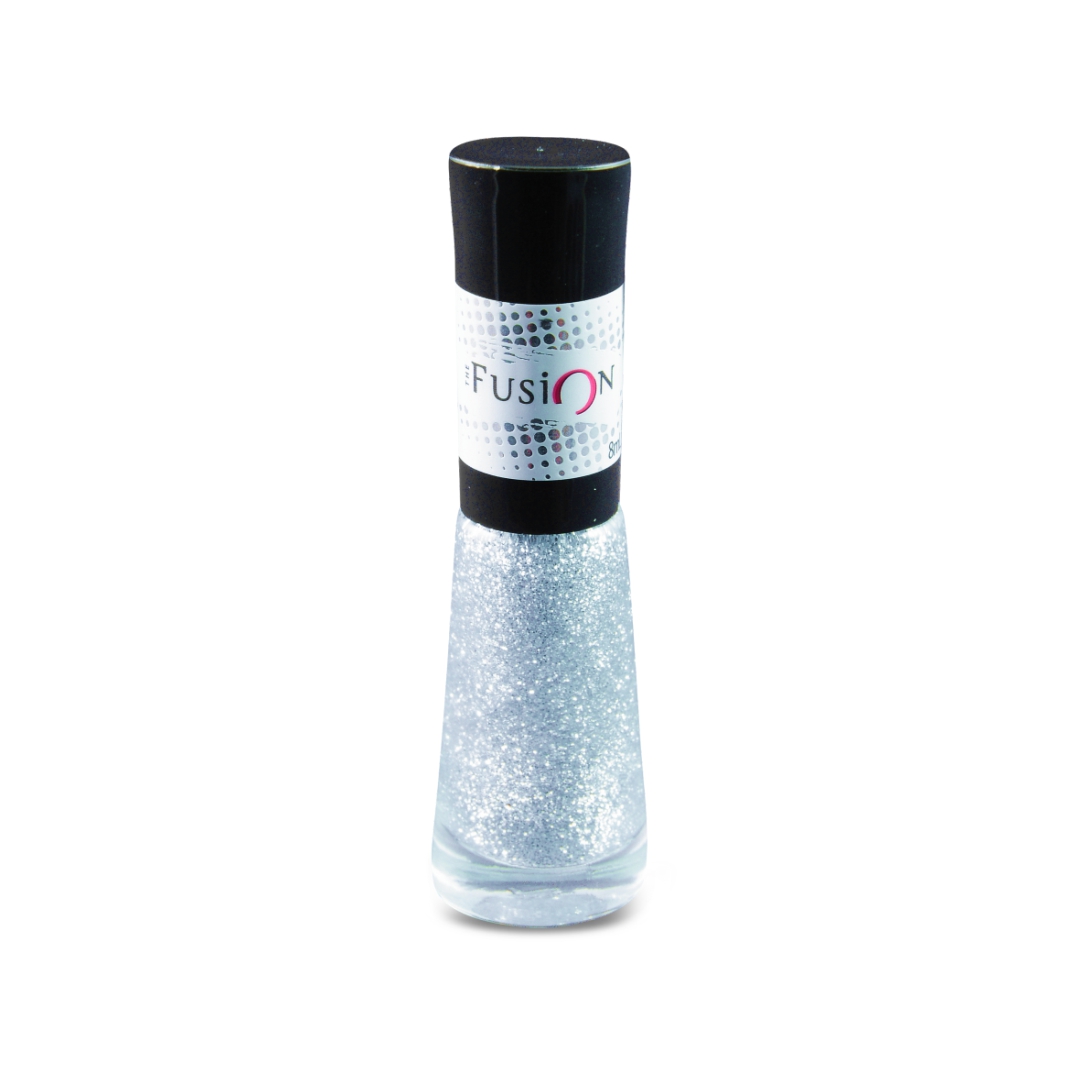 ESMALTE GLITTER PRATA FUSION 8ML