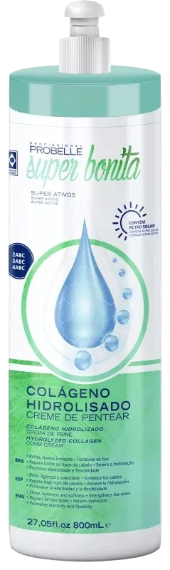 CREME DE PENTAR COLAGENO HIDROLISADO SUPER BONITA PROBELLE 800ML