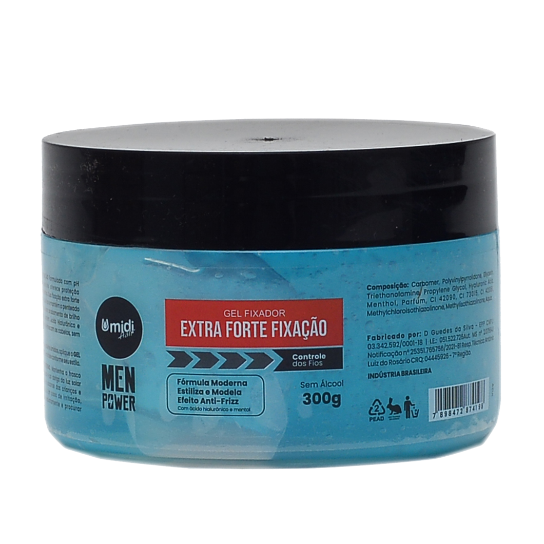 GEL MEN POWER EXTRA FORTE AZUL UMIDI HAIR 300G