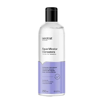 ÁGUA MICELAR CLAREADORA DERMO SKIN LABOTRAT 250ML