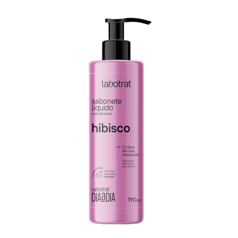 SABONETE LIQUIDO HIBISCO DIA A DIA LABOTRAT 190ML