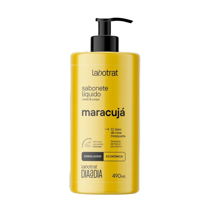 SABONETE LÍQUIDO MARACUJÁ DIA A DIA LABOTRAT 490ML