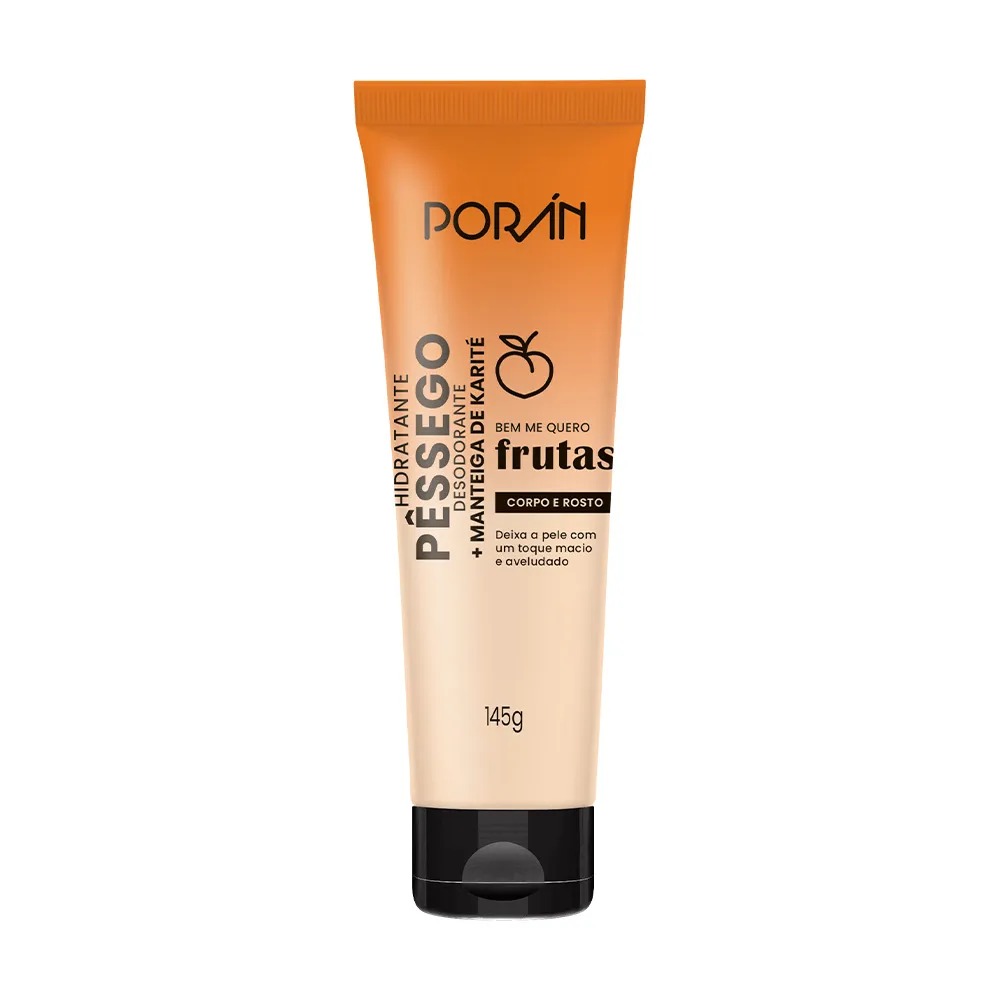 HIDRATANTE CORPORAL PÊSSEGO E KARITÉ PORAN 145G