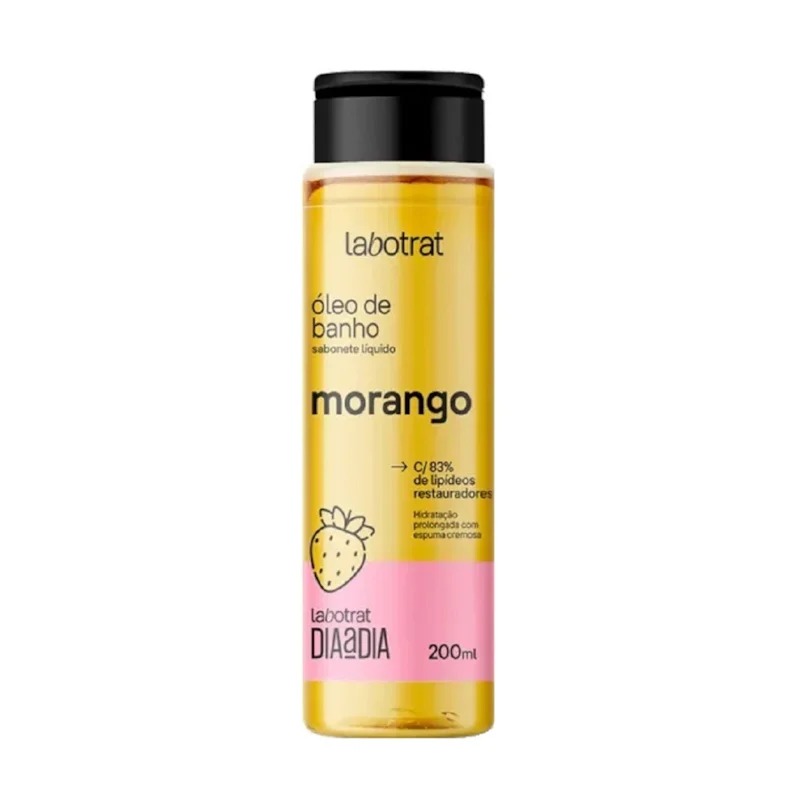 ÓLEO DE BANHO MORANGO DIA A DIA LABOTRAT 200ML