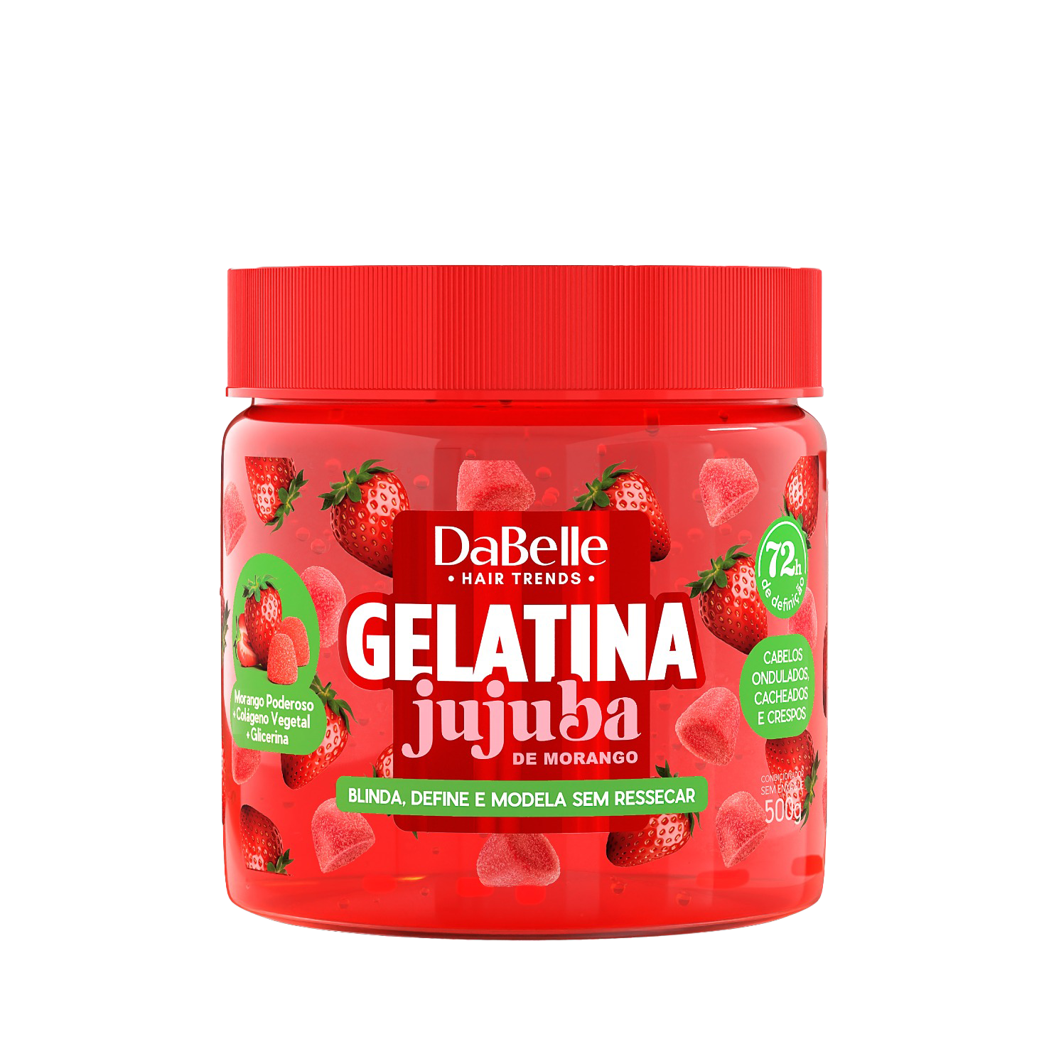 GELATINA JUJUBA DE MORANGO DABELLE 500G