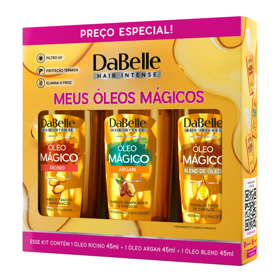 KIT MEUS ÓLEOS MÁGICOS DABELLE 45ML