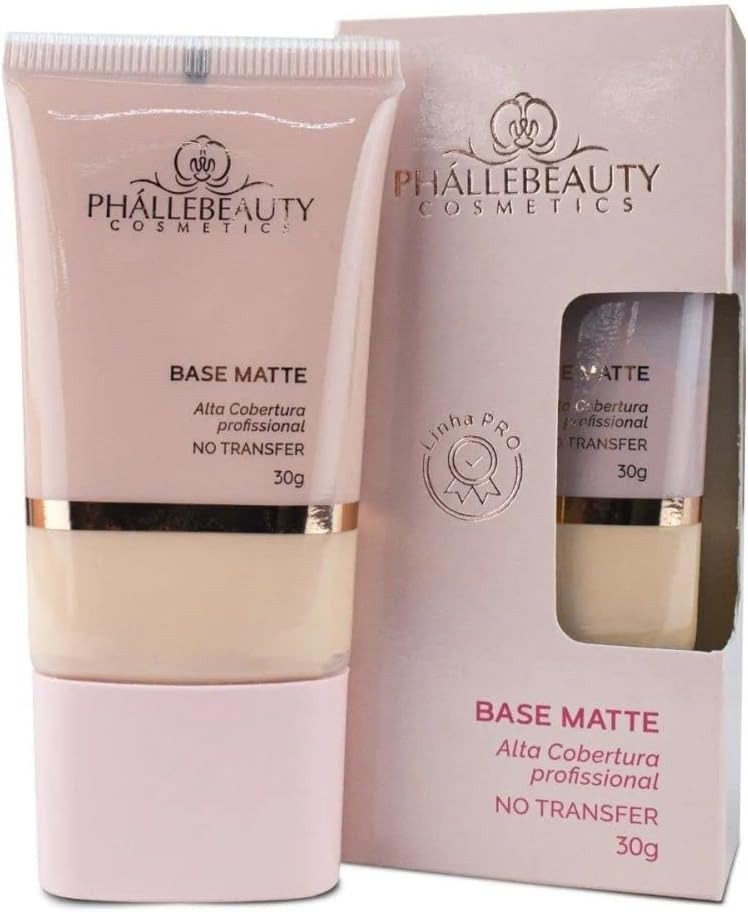 BASE MATTE ALTA COBERTURA COR 2 PHALLEBEAUTY 30G