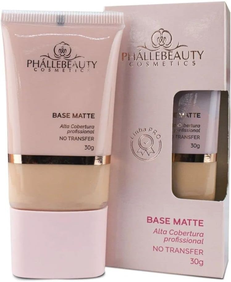 BASE MATTE ALTA COBERTURA COR 4 PHALLEBEAUTY 30G