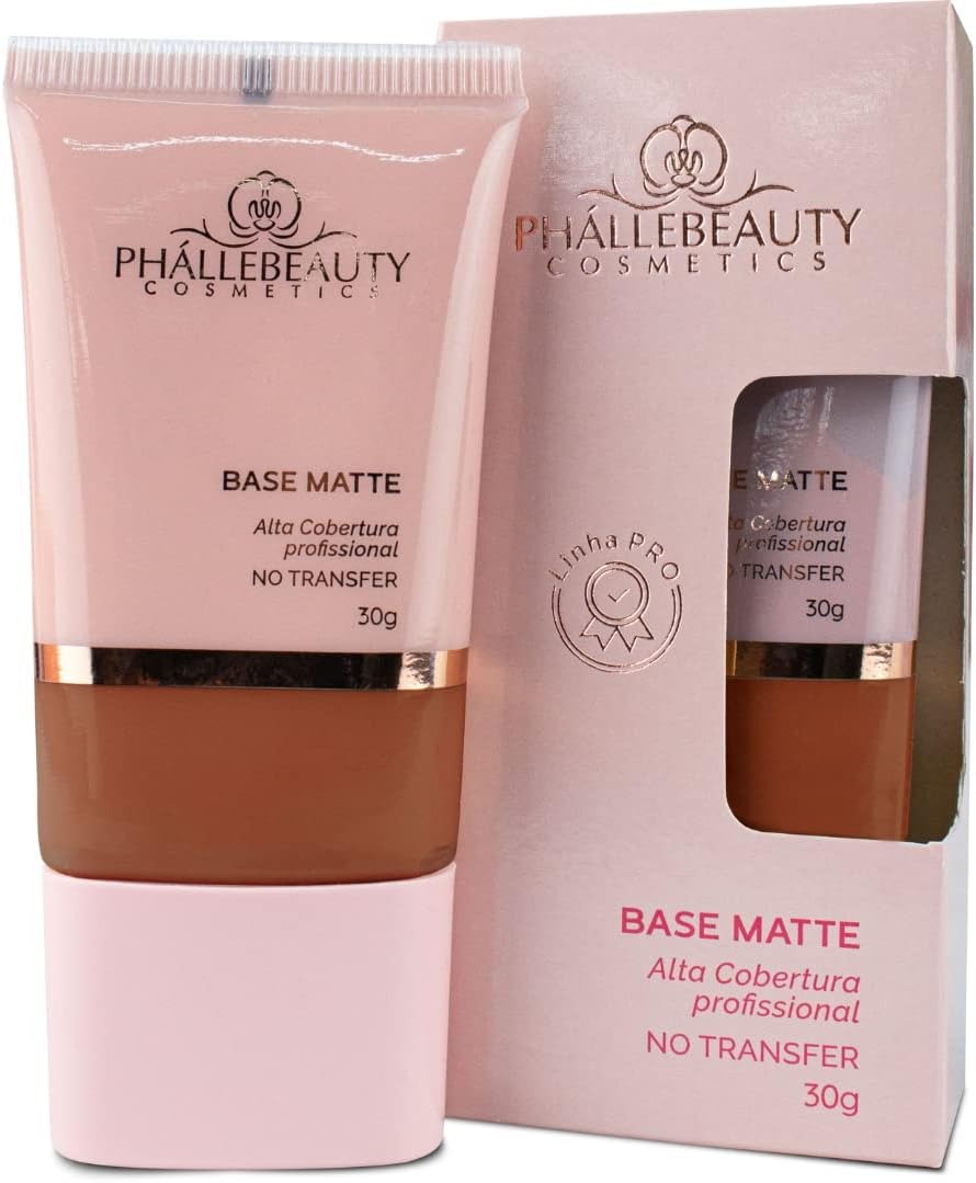 BASE MATTE ALTA COBERTURA COR 7 PHALLEBEAUTY 30G