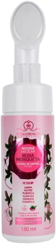 MOUSSE MICELAR ROSA MOSQUETA PHALLEBEAUTY 150ML