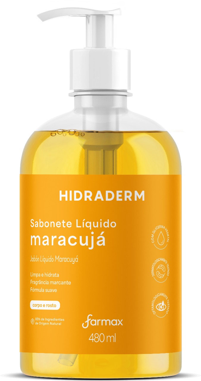 SABONETE LÍQUIDO MARACUJÁ HIDRADERM 480ML