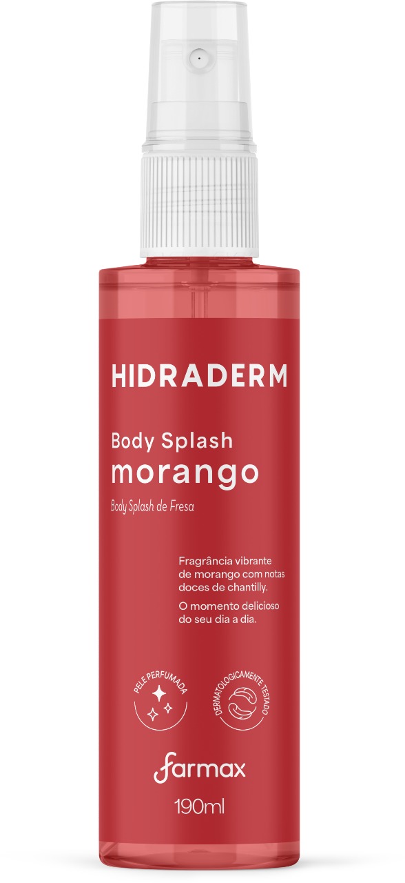 BODY SPLASH MORANGO HIDRADERM 190ML