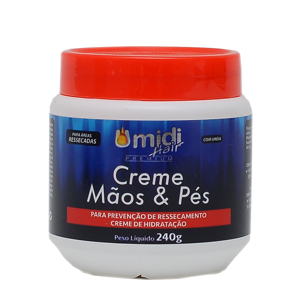 CREME HIDRATANTE MÃOS E PÉS UMIDI HAIR 240G