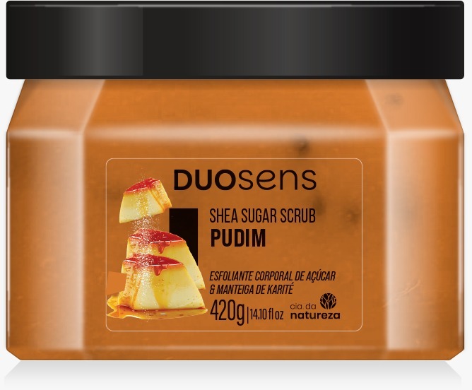 ESFOLIANTE DUOSENS PUDIM CIA DA NATUREZA 420G