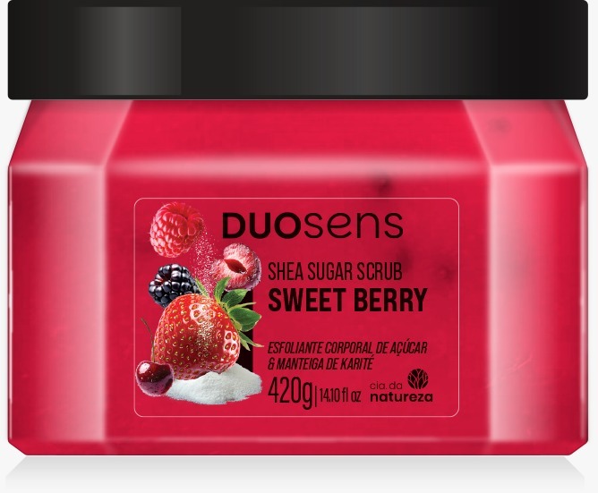ESFOLIANTE DUOSENS SWEET BERRY CIA DA NATUREZA 420G