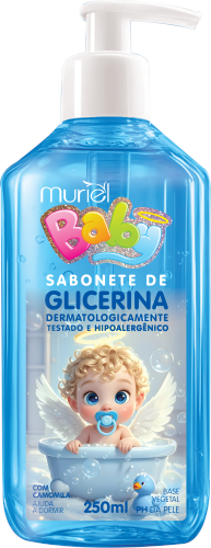 SABONETE LÍQUIDO MURIEL BABY AZUL 250ML