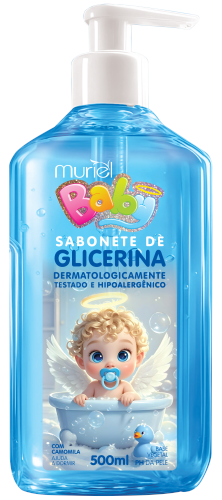 SABONETE LÍQUIDO MURIEL BABY AZUL 500ML