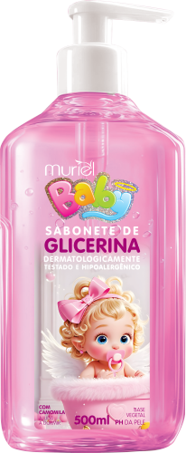 SABONETE LÍQUIDO MURIEL BABY ROSA 500ML