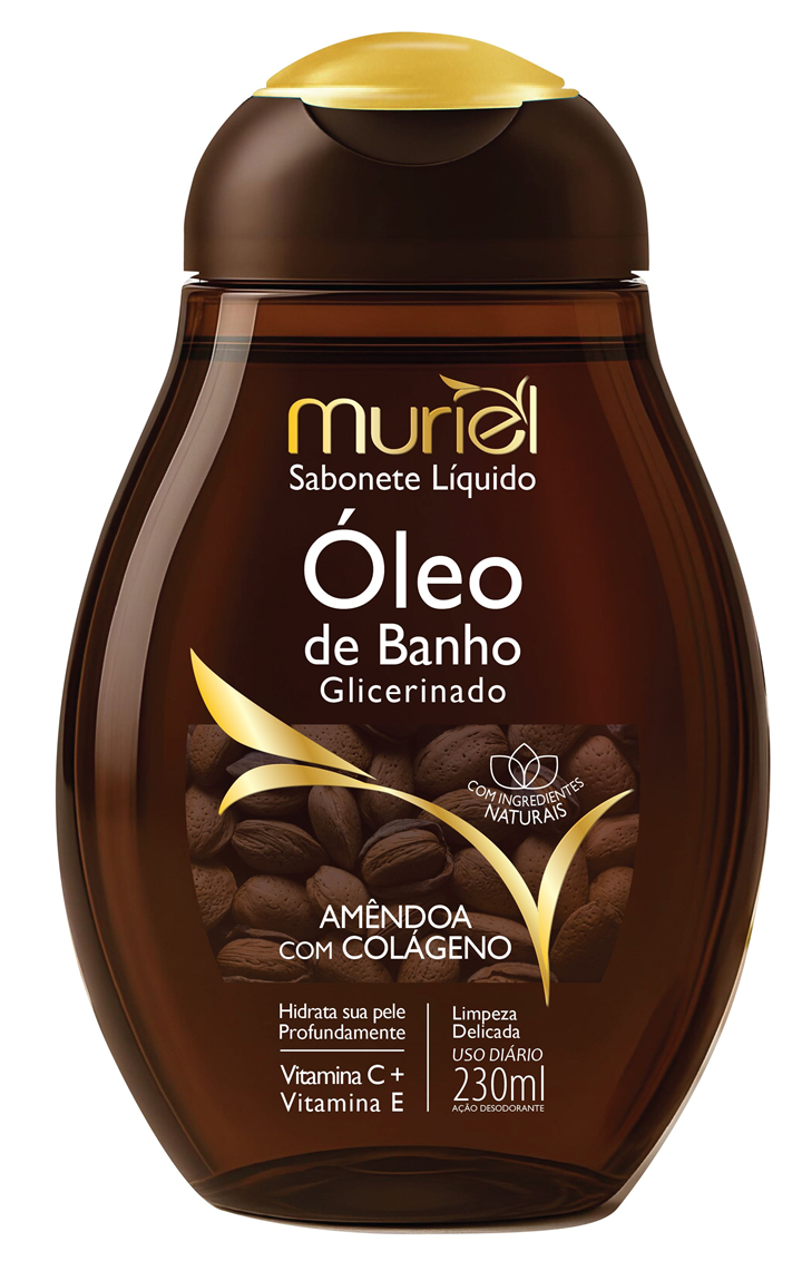 ÓLEO DE BANHO MURIEL AMÊNDOA COM COLÁGENO 230ML