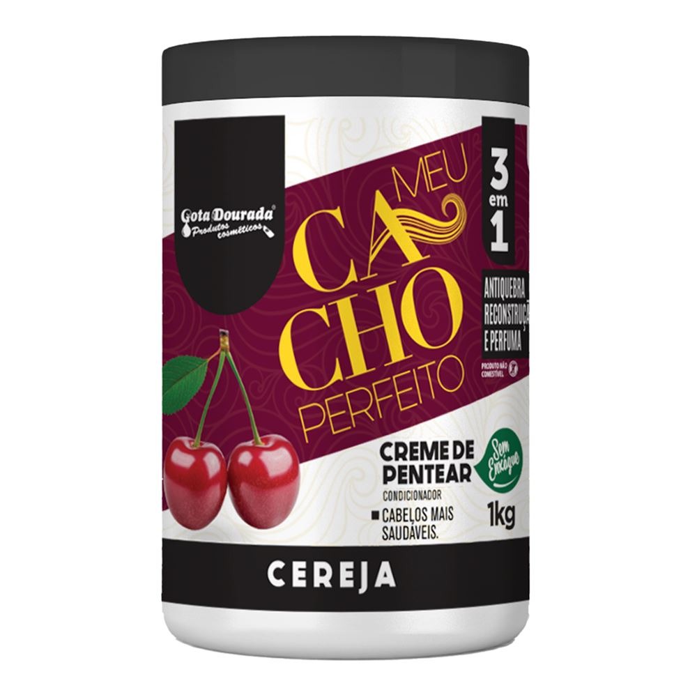 CREME DE PENTEAR MEU CACHO PERFEITO CEREJA 1KG