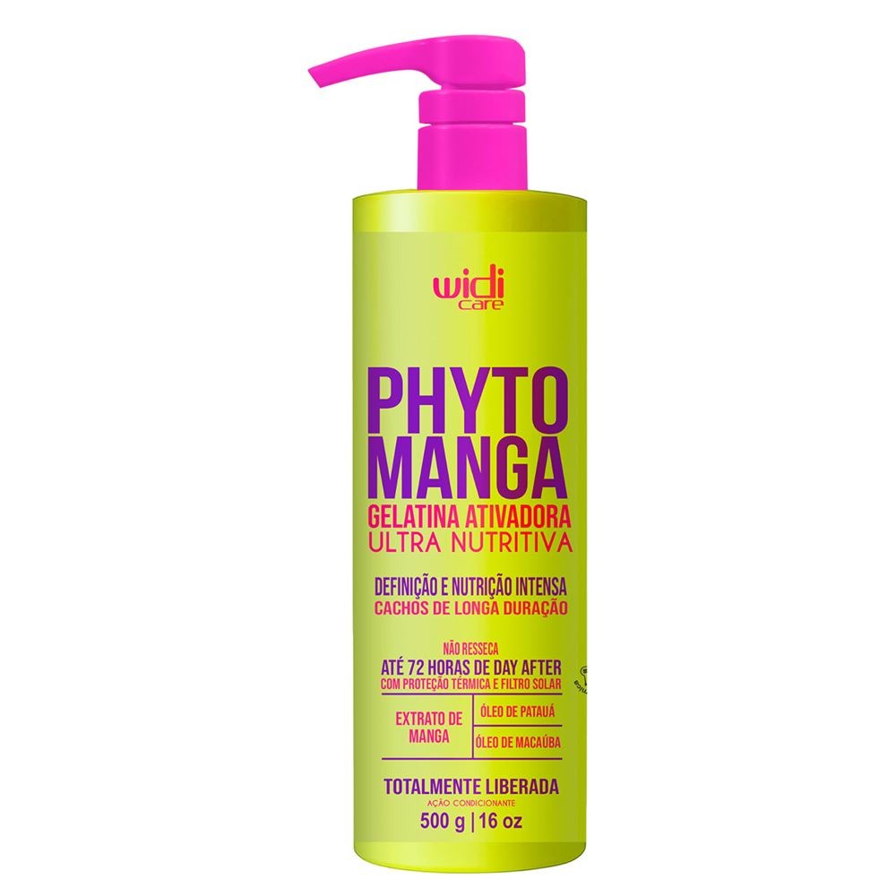 GELATINA ATIVADORA ULTRANUTRITIVA PHYTOMANGA WIDI CARE 500G