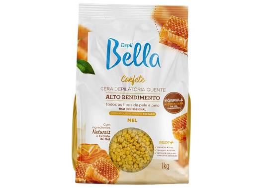 CERA DEPILATÓRIA QUENTE CONFETE MEL DEPIL BELLA 1KG
