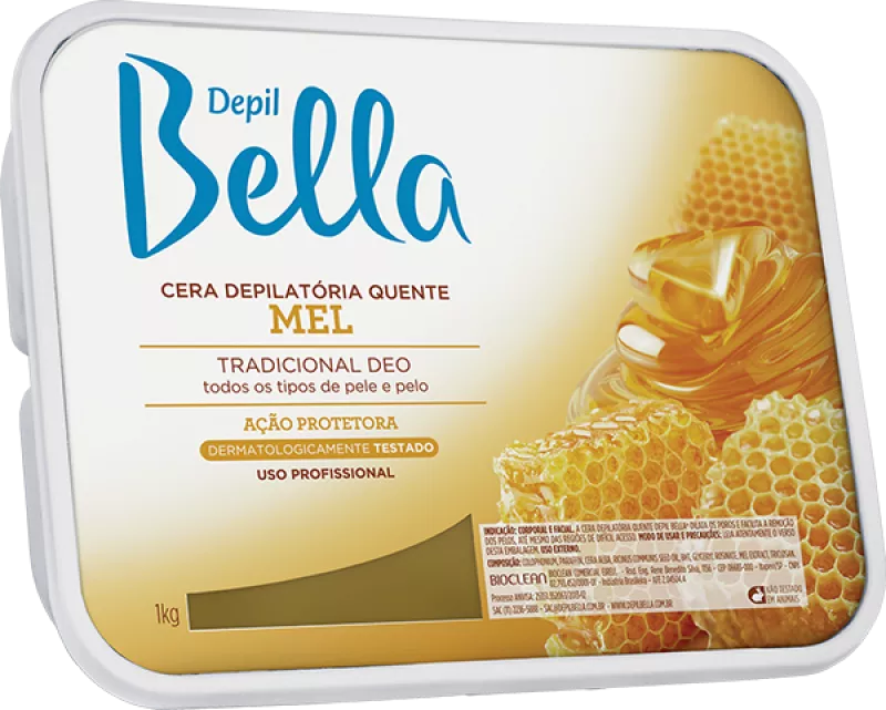 CERA DEPILATÓRIA QUENTE MEL DEPIL BELLA 1KG