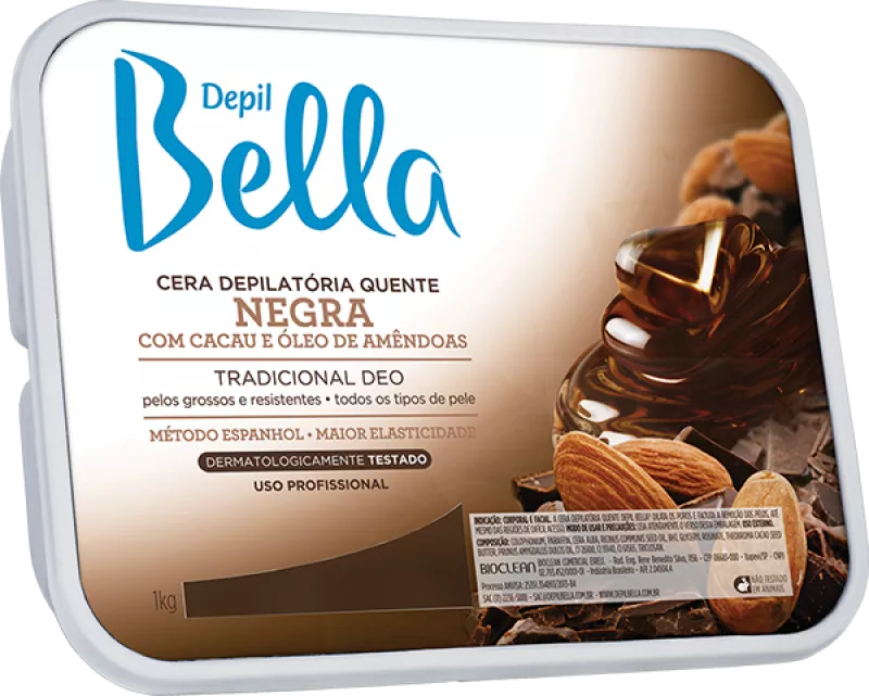 Cera Depilatória Depil Bella Quente Negra 1kg