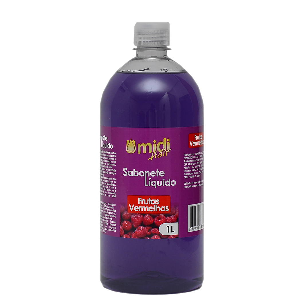 SABONETE LÍQUIDO FRUTAS VERMELHAS UMIDI HAIR 1L