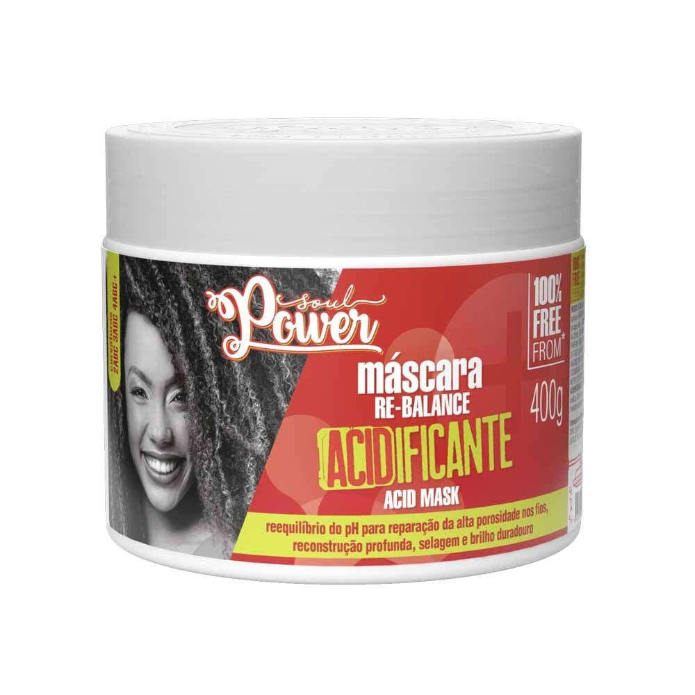 MÁSCARA RE-BALANCE ACIDIFICANTE ACID MASK SOUL POWER 400G