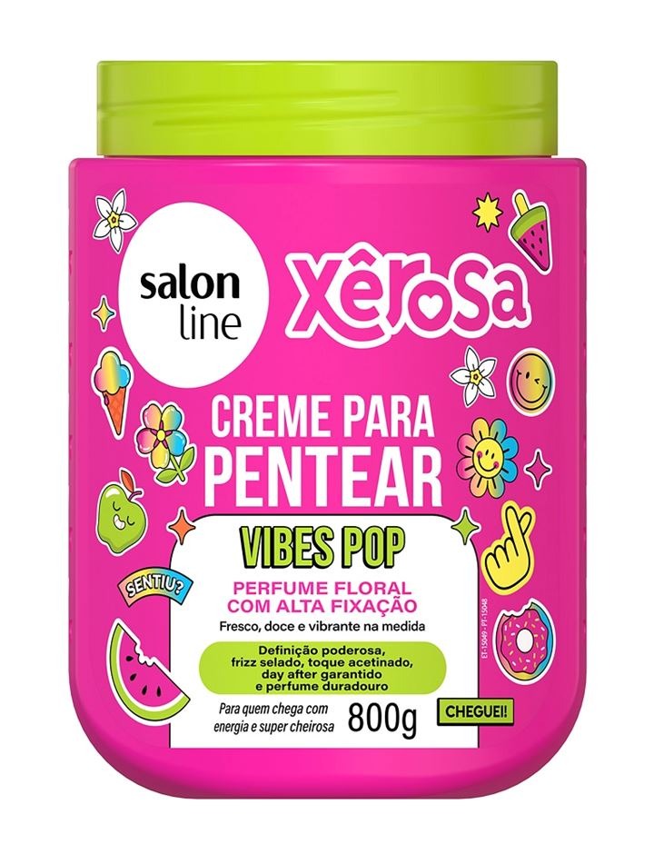 CREME PARA PENTEAR SALON LINE XÊROSA VIBES POP 800GR