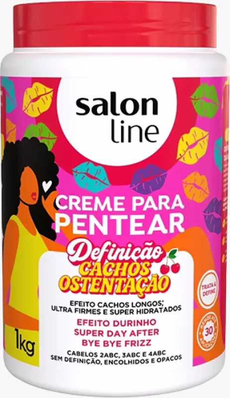 CREME PARA PENTEAR SALON LINE DEFINIÇÃO CACHOS OSTENTAÇÃO 1KG