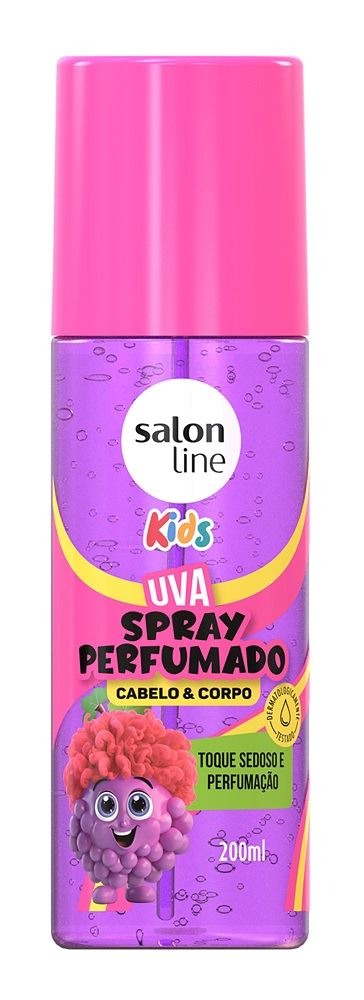 DESODORANTE SPRAY PERFUMADO SALON LINE KIDS UVA DE 200ML