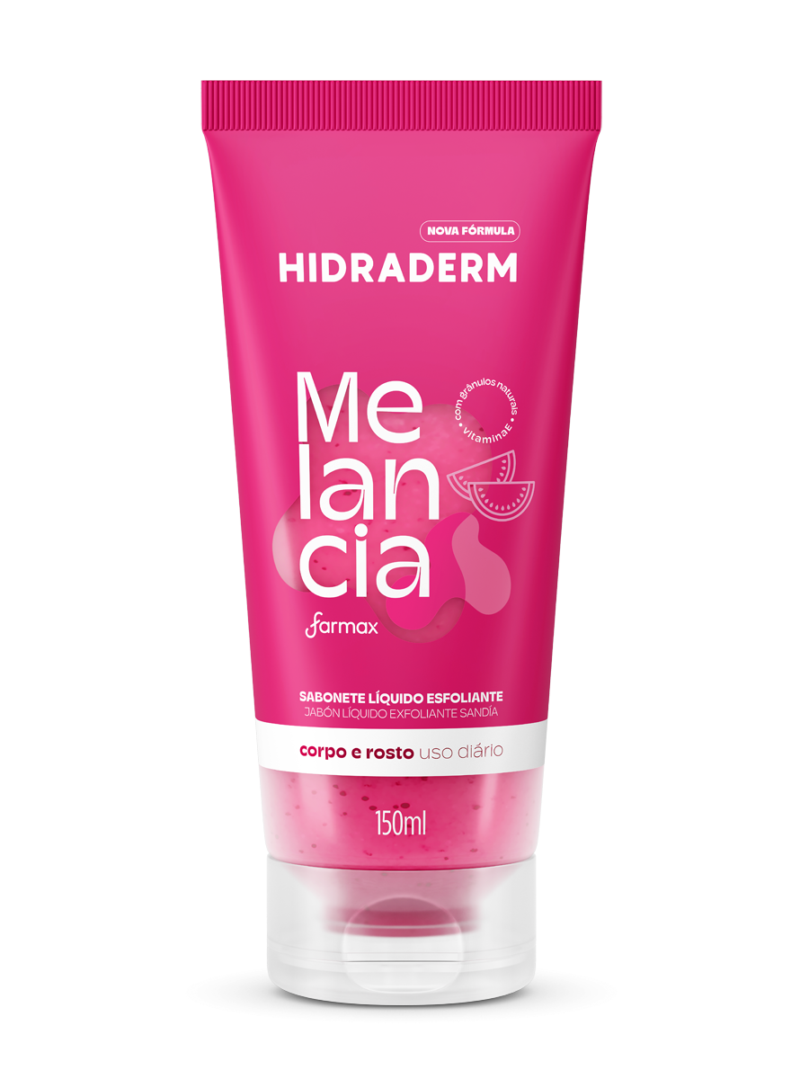 SABONETE  LIQUIDO  ESFOLIANTE MELANCIA HIDRADERM 150ML