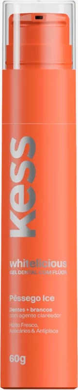 ESCOVA DENTAL WHITELICIOUS PÊSSEGO ICE 60G KESS