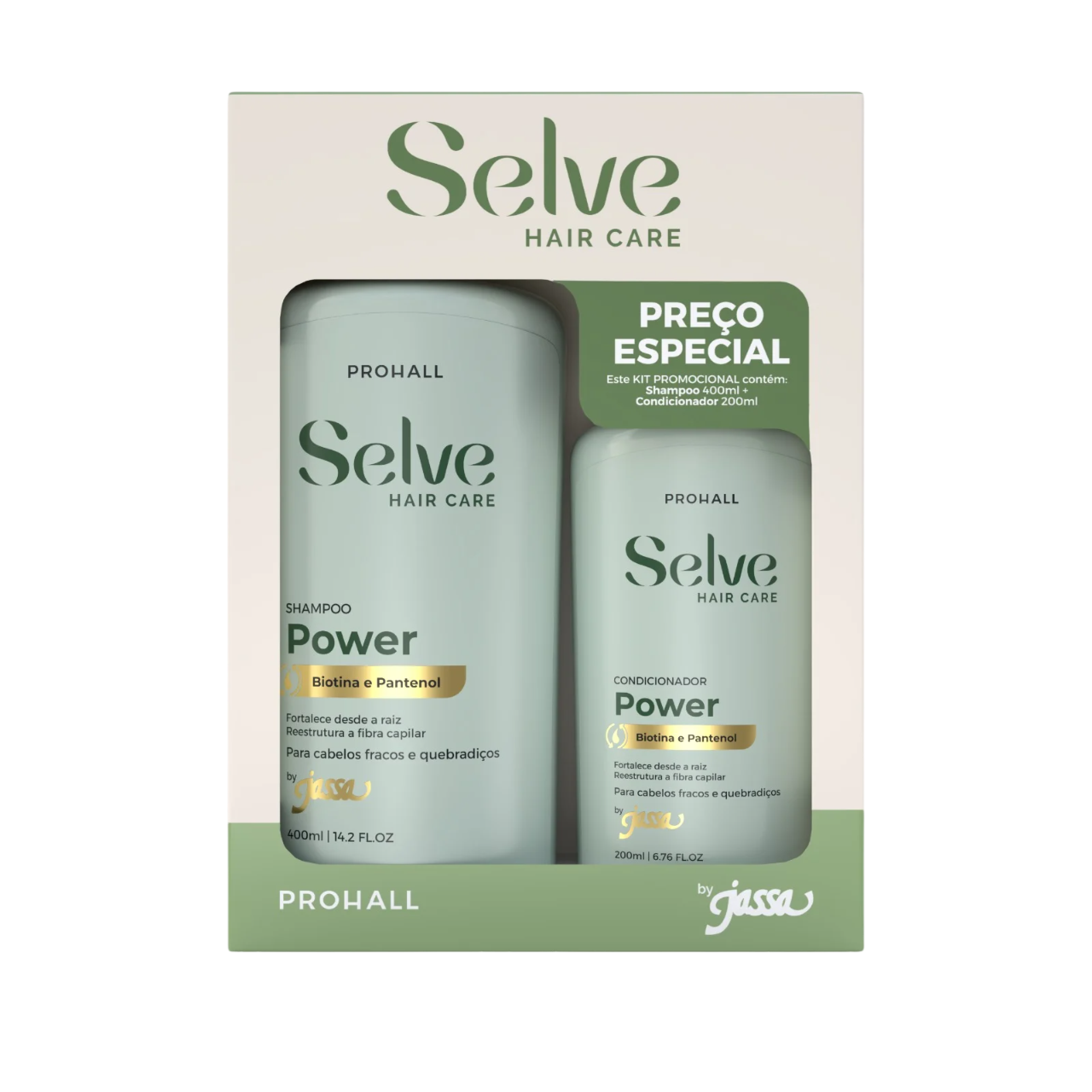 KIT SH400+COND200 SELVE HAIR CARE POWER PROHALL