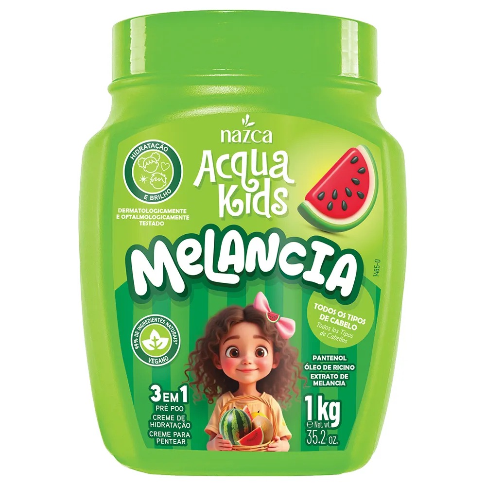 CREME 3 EM 1 ACQUA KIDS MELANCIA 1KG