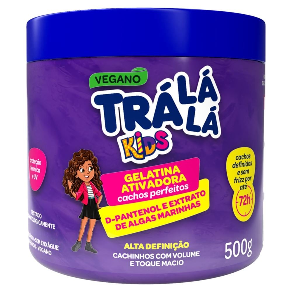 GELATINA CAPILAR ATIVADORA TRÁ LÁ LÁ KIDS 500G