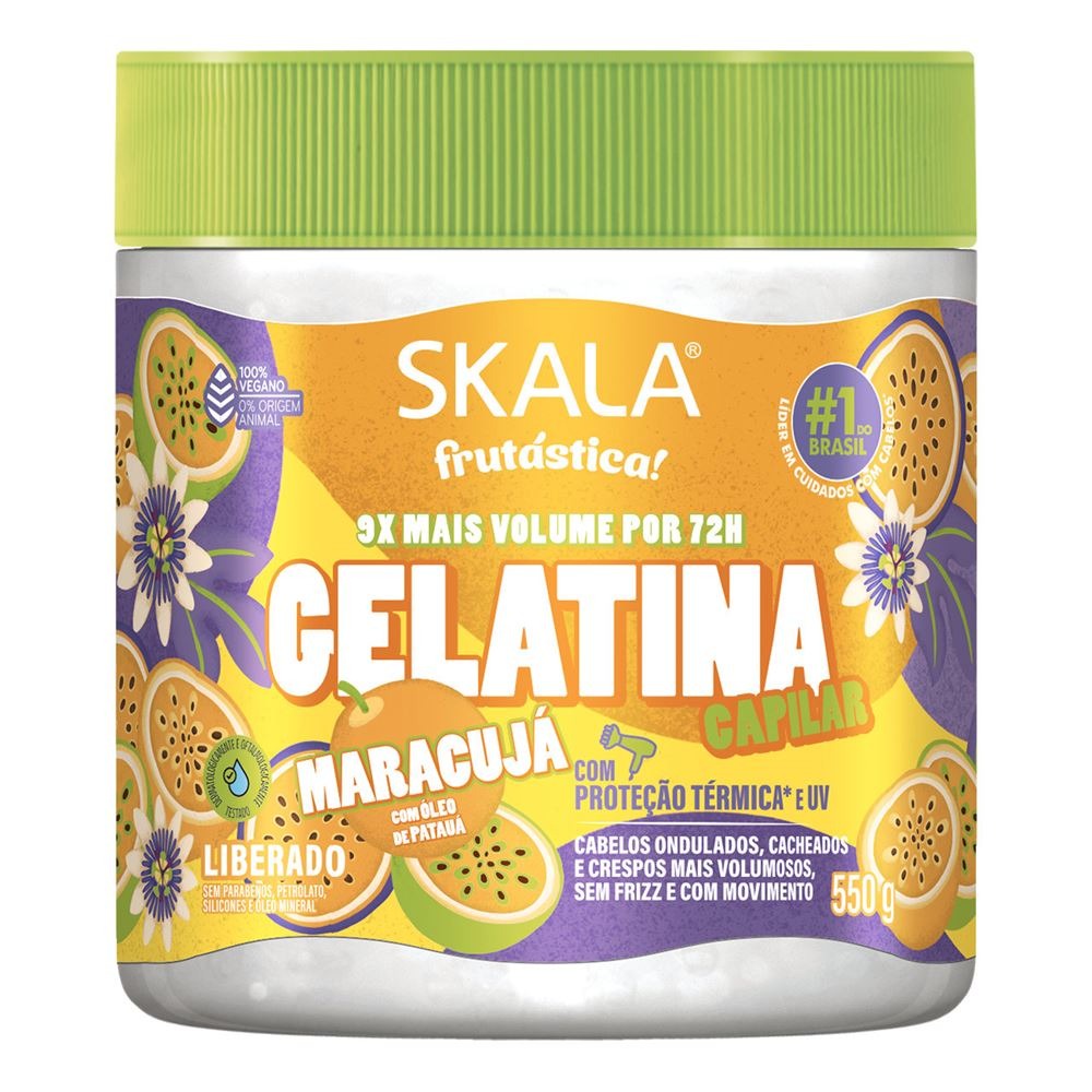 GELATINA SKALA FRUTÁSTICA MARACUJÁ 550G