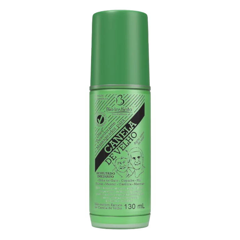 ÓLEO MASSAGEADOR BIO INSTINTO PARA CANELA DE VELHO 130ML