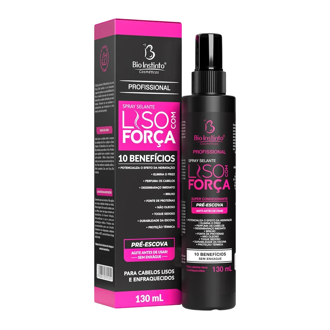 SPRAY SELANTE BIO INSTINTO LISO COM FORÇA 130ML