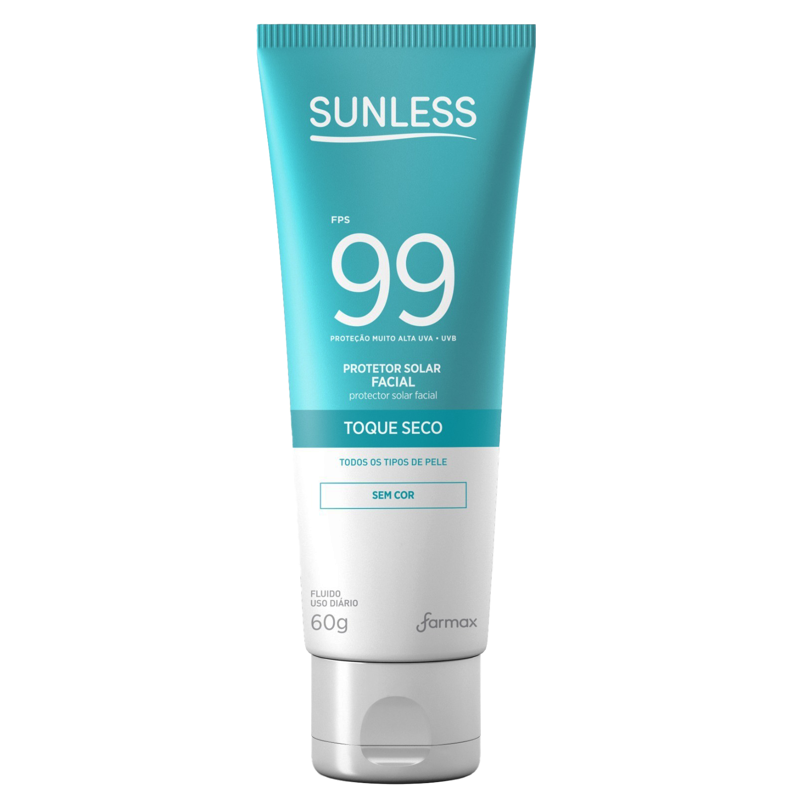 Protetor Facial Farmax Sunless Toque Seco Sem Cor Fps99 60g