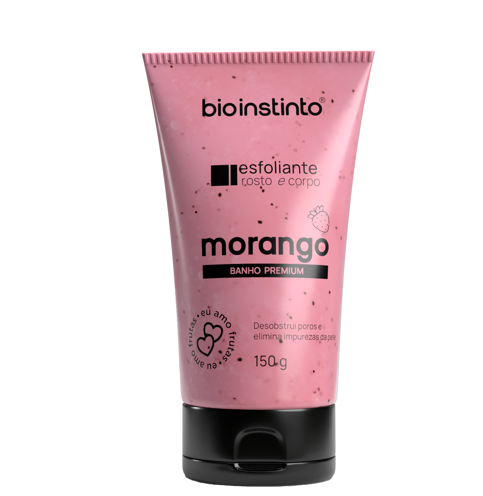 Esfoliante Rosto e Corpo Bio Instinto Morango 150g
